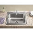 Colony Pro 1-Handle Kitchen Faucet with Escutcheon Plate in Polished Chrome