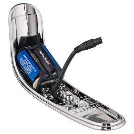 0.35 GPM Battery Powered Bathroom Faucet with Above Deck Mixing in Polished Chrome