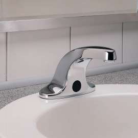 0.5 GPM Base Model Gooseneck Bathroom Faucet with IC Proximity Sensor in Polished Chrome