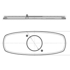 Escutcheon Plate for Mounting on 4