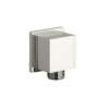 Square Wall Supply Elbow for Hand Showers in Polished Nickel