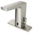 0.5 GPM Single Hole Bathroom Faucet with Selectronic Technology in Brushed Nickel Finish