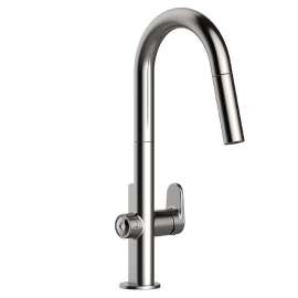 Beale MeasureFill Touch Single-Handle Pull-Down Sprayer Kitchen Faucet in Stainless Steel