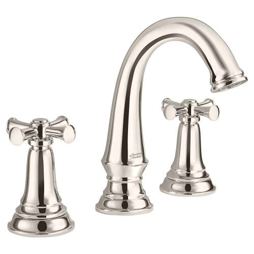 American Standard 7052827.013 Delancey Widespread Faucet with Cross Handles in Polished Nickel Finish