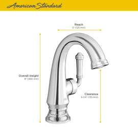 7052121.002 Delancey Single-Hole Faucet with Side Handle in Polished Chrome
