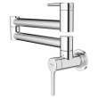 4803900.002 Studio S Wall-Mount Pot Filler Kitchen Faucet in Polished Chrome