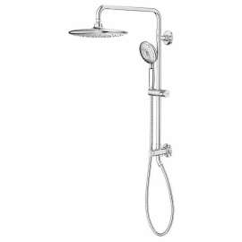 Spectra+ Versa Shower Kit with 4-Function Hand Shower with Rain Shower Head, in Polished Chrome