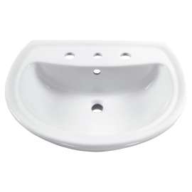 Cadet 8-Inch Widespread Pedestal Sink Top, 0236008.020