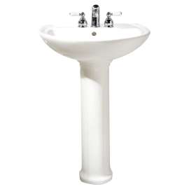 Cadet 4-Inch Centerset Pedestal Sink Top and Leg Combination, 0236411.020