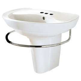 Ravenna(R) 4-Inch Centerset Wall-Hung Sink and Semi-Pedestal Leg Combination, 0268444.020