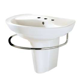 Ravenna(R) 8-Inch Widespread Wall-Hung Sink and Semi-Pedestal Leg Combination, 0268888.020