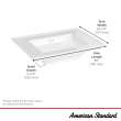 Town Square(R) S Center Hole Only Pedestal Sink Top, 0297001.020