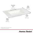 Town Square(R) S Vanity Top with 8-Inch Widespread, 0298008.020