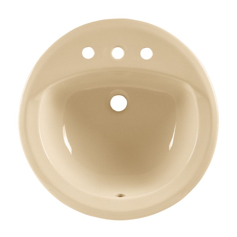 American Standard Rondalyn Round Drop In Bathroom Sink With 3 Faucet American Standard Rondalyn Round Drop In Bathroom Sink With 3 Faucet Holes 8 Centers