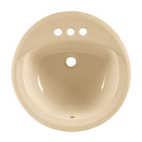 American Standard Rondalyn Round Drop-In Bathroom Sink With 3 Faucet Holes (4 Centers)
