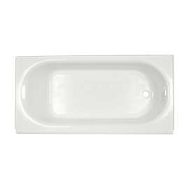 2391.202.020 Americast Bath 60-in x 30-in with Intergral Apron, Right Hand Outlet, and Tiling Flange