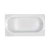2392.202.020 Americast Bath 60-in x 30-in with Intergral Apron, Left Hand Outlet, and Tiling Flange