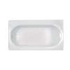 2393.202.020 Americast Bath 60-in x 30-in with Intergral Apron, Right Hand Outlet, and Tiling Flange