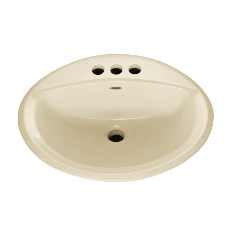 American Standard Aqualyn Oval Drop In Bathroom Sink With 3 American Standard Aqualyn Oval Drop In Bathroom Sink With 3 Faucet Holes 4 Centers