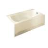60-in. x 32-in. Integral Apron Bathtub with Right Hand Drain in Linen