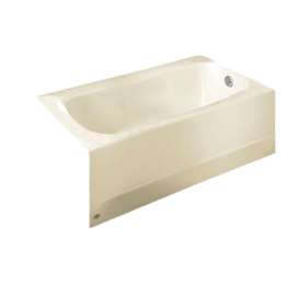 60-in. x 32-in. Integral Apron Bathtub with Right Hand Drain in Linen