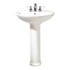 American Standard Cadet 2-Piece Pedestal And Lavatory With 3 Faucet Holes (4 Centers)