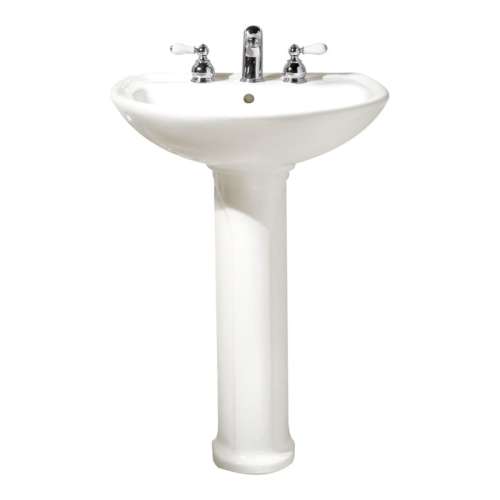 American Standard Cadet 2-Piece Pedestal And Lavatory With 3 Faucet Holes (8 Centers)