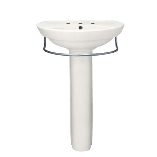 American Standard Ravenna 2-Piece Pedestal And Lavatory With 3 Faucet Holes (8 Centers)