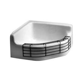 Enameled Cast Iron Service Sink without Rim Guard in White