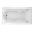 72-in. Whirlpool Bathtub with Reversible Drain and AcuMassage Jets in White