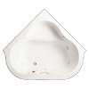54-in x 54-in Corner Drop-In Acrylic Everclean Whirlpool with Factory Installed Heater