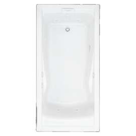 Evolution Acrylic 72-In X 36-In Alcove Battub With Left Hand, Right Hand Drain