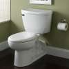 Elongated Pressure Assisted 1.6 GPF Two-Piece Toilet in White