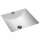 Carre Square Undermount China Sink in White