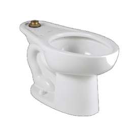 Commercial Right-Height Elongated Bowl with Everclean in White