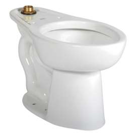 Commercial Flowside Right-Height Toilet Bowl with Everclean in White