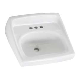 Lucerne(R) Wall-Hung Sink Less Overflow With 4-Inch Centerset, 0355912.020