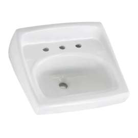 Lucerne(R) Wall-Hung Sink Less Overflow With 8-Inch Widespread, 0356915.020