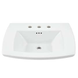 Edgemere 8-Inch Widespread Pedestal Sink Top, 0445008.020
