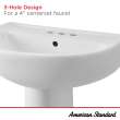 24-Inch Evolution 4-Inch Centerset Pedestal Sink Top, 0468004.020