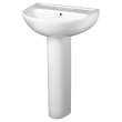 Evolution 4-Inch Centerset Pedestal Sink Top and Leg Combination, 0468400.020