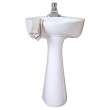 Cornice Center Hole Only Pedestal Sink Top and Leg Combination, 0611100.020