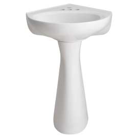 Cornice 4-Inch Centerset Pedestal Sink Top and Leg Combination, 0611400.020