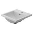 Studio Carre(R) Drop-In Sink With Center Hole Only, 0642001.020