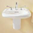 Murro(R) Wall-Hung EverClean(R) Sink With 4-Inch Centerset, 0954004EC.020