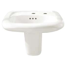 Murro(R) Wall-Hung EverClean(R) Sink With Center Hole Only and Extra Right-Hand Hole, 0955123EC.020