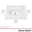 Studio(R) S 24-Inch Vitreous China Vanity Sink Top Center Hole Only, 1297001.020