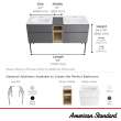 Studio(R) S 24-Inch Vitreous China Vanity Sink Top Center Hole Only, 1297001.020