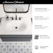 Studio(R) S 33-Inch Vitreous China Vanity Sink Top Center Hole Only, 1298001.020