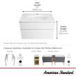 Studio(R) S 33-Inch Vitreous China Vanity Sink Top Center Hole Only, 1298001.020